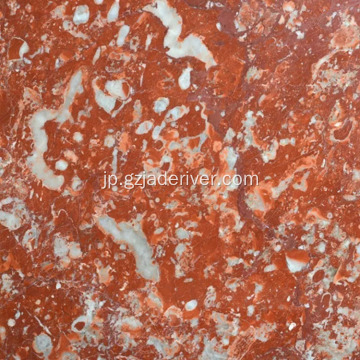赤カスタム丈夫な花崗岩スラブウォールテール
